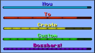 Minecraft - How To Create Custom Bossbars!