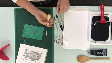 Time lapse Lino Printing Fish - Zieler