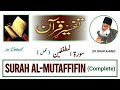 Quran tafseer  surah almutaffifin in detail  dr israr ahmed  deen insights