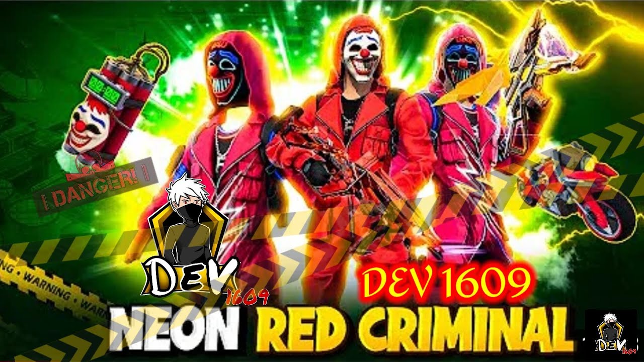Finally I Got Red Criminal Bundle 😱 In My Account From New Glitch Event Garena Free Fire🔥||#dev1609