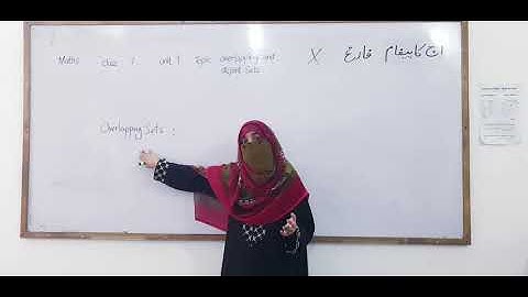 Mathematics Class 7 "Sets" Topic Overlapping and Disjoint set Unit 1 Page 8