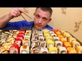 Роллы /Запечённые мидии /Мукбанг /mukbang #роллы #мукбангпарень