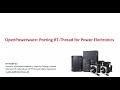 OpenPowerware: Porting RT-Thread for Power Electronics