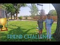 Gymnastics flip game with my friend  friend challenge