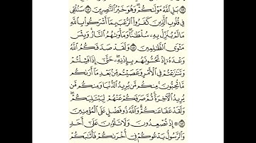سورة ال عمران من ١٤١ إلى ١٥٣