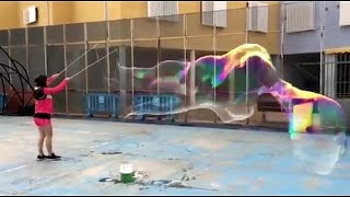 nueva fórmula para burbujas gigantes y pompas de jabón sin glicerina con ocio tenerife