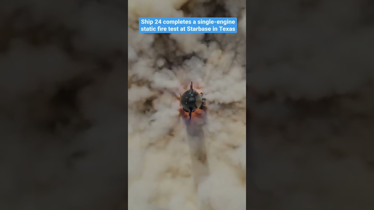 Great footage from the SpaceX static fire test.