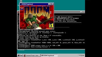 Doom on Windows NT 4.0 running on a GameCube