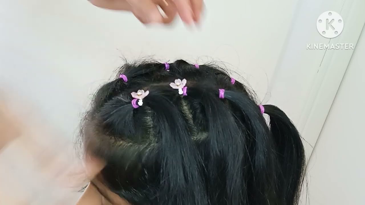 Waterfall hairstyle for short hair 