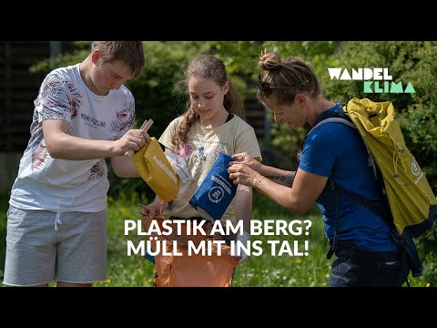 Achtsamer Blick, müllfreier Berg | Müll und Mikroplastik in der Natur | WANDELKLIMA