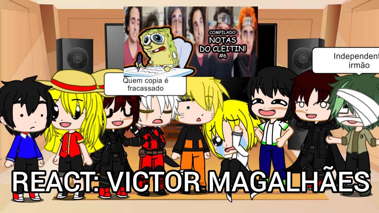PROTAGONISTAS DOS CANAL E ROXSTREP+(INSCRITOS) REAGINDO AS MELHORES NOTAS DO CLEITIN 6