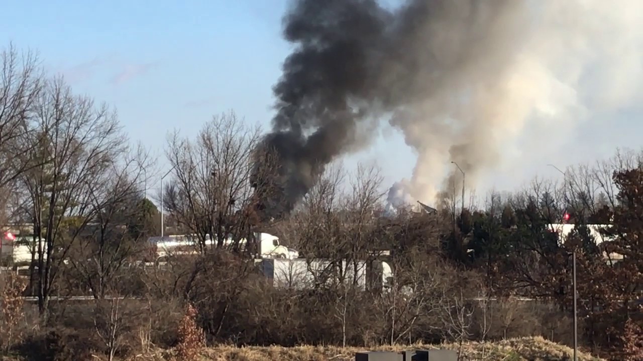 Truck fire on Route 70W in Frederick, MD YouTube