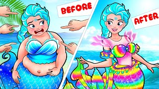 [🐾 Diy Dolls🐾] Elsa Frozen Mermaid Fat Become Mermaid Angels - Lol Surprise Diys