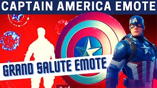 Captain America Grand Salute Fortnite | Grand Salute Dance Fortnite | Grand Salute Emote Fortnite