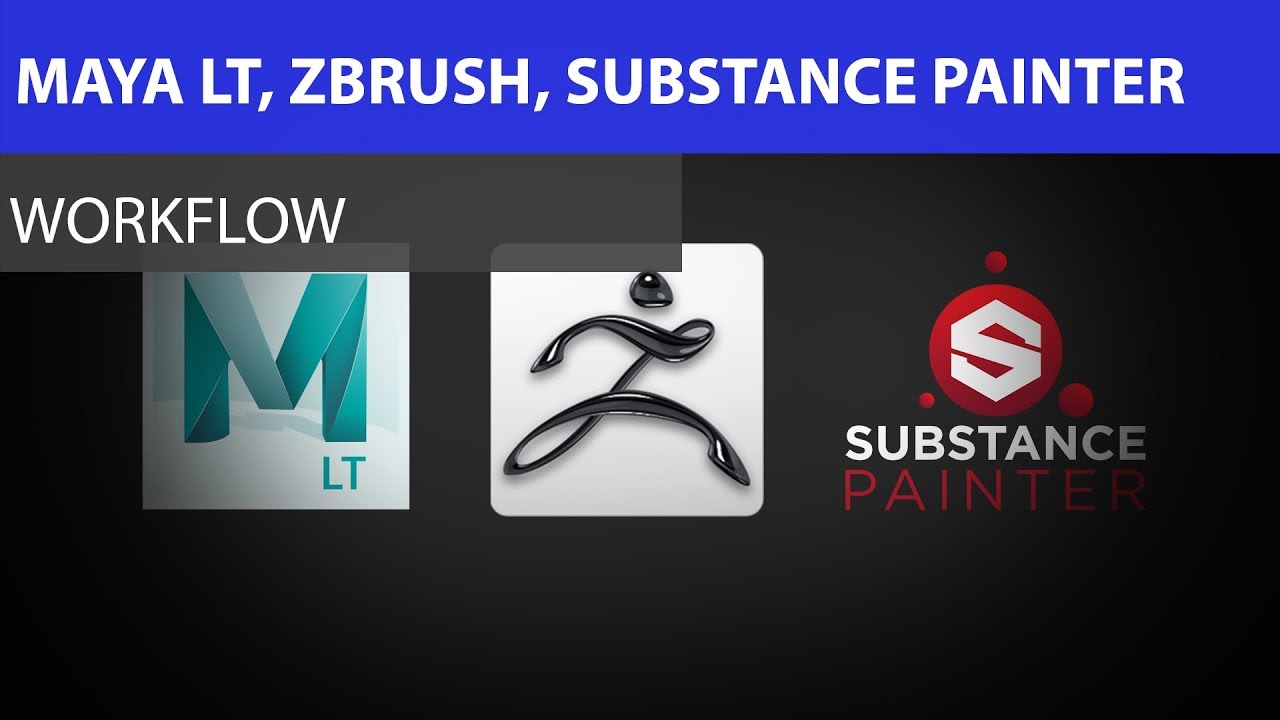 maya to zbrush to substance painter