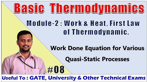BTD : Module 2 | Work & Heat | First Law of Thermodynamics | Part 2 | As Per VTU  | All Academy