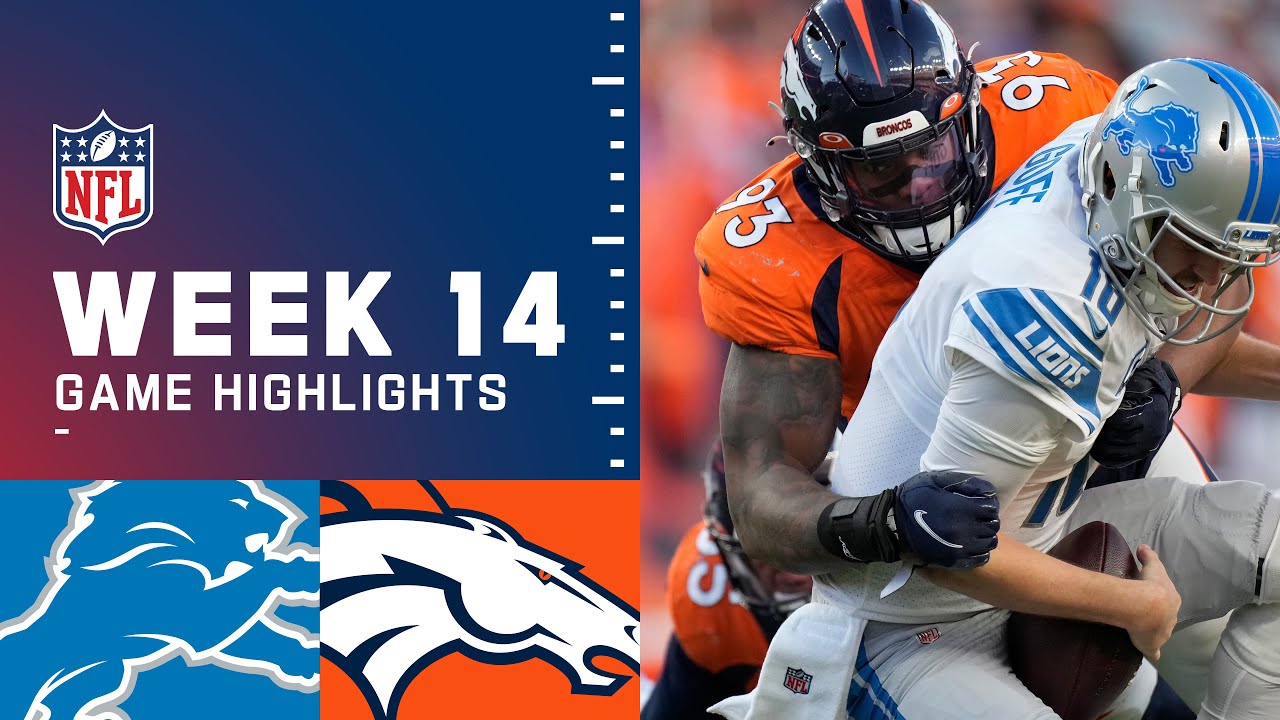 Tage en risiko patrulje Sidelæns Lions vs. Broncos Week 14 Highlights | NFL 2021 - YouTube