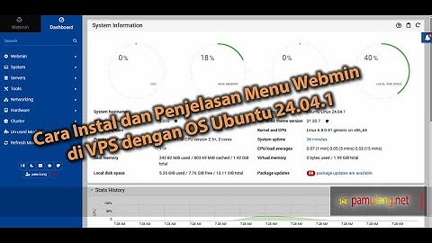 05. Cara Instal dan Tutorial Webmin di VPS OS Ubuntu 24.04.1| Belajar Virtualisasi dengan Proxmox VE