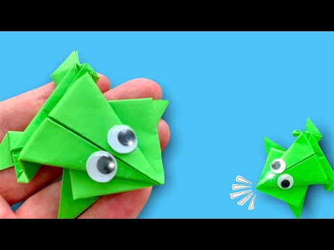 KAĞITTAN ZIPLAYAN KURBAĞA YAPIMI 🐸| Kağıttan Kurbağa Yapımı | Origami Yapımı