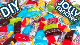 How to make JOLLY RANCHER Candy & Jolly Rancher LOLLIPOPS: DIY Jolly Ranchers Recipes