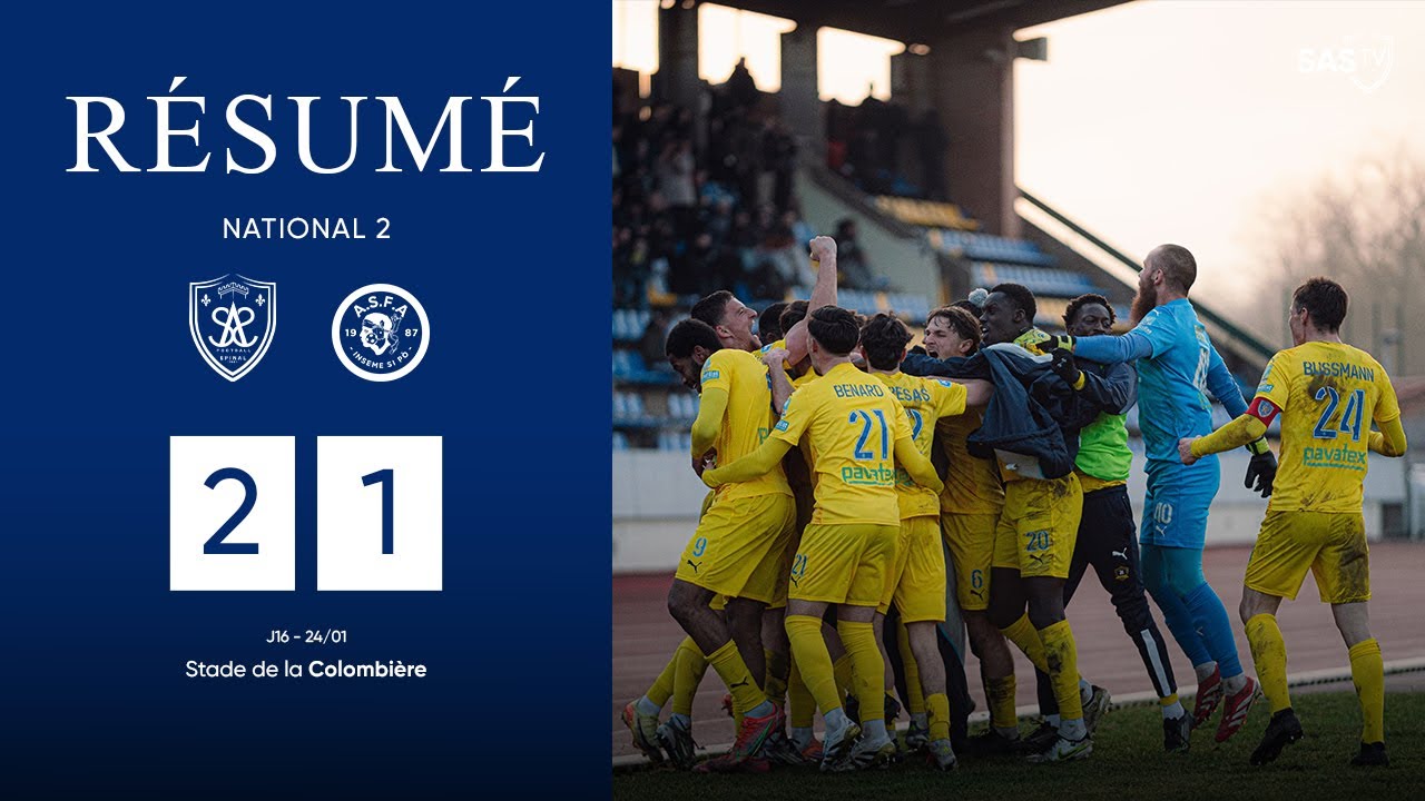 ⚽ Résumé | National 2 - J16 : SAS x ASFA (2-1)