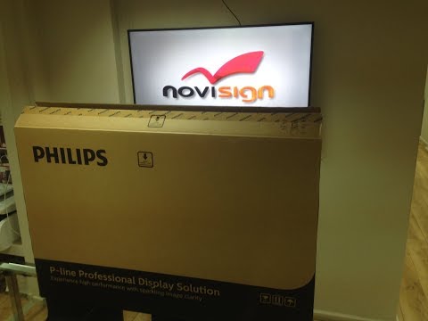 Unboxing Philips SoC P-Line professional TV display for digital signage