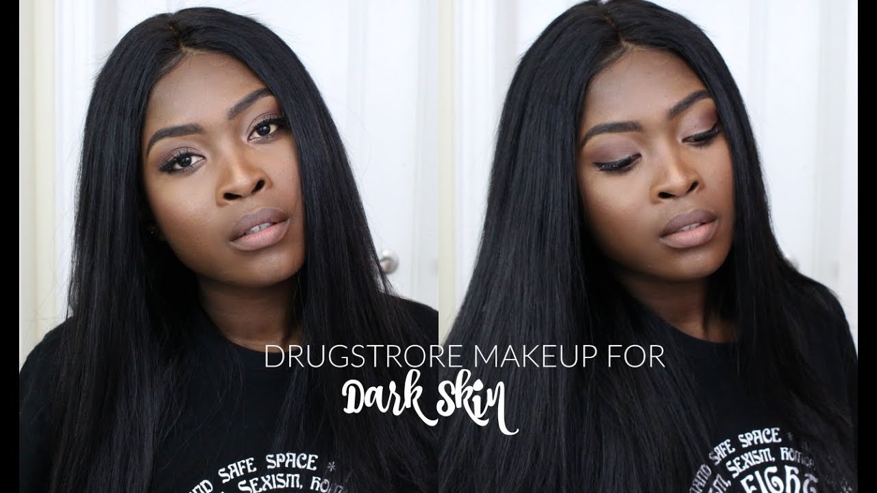 FULL FACE DRUGSTORE/ AFFORDABLE MAKEUP FOR DARK SKIN || TALK THROUGH