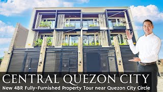 House Tour QC91 • Fully-Furnished and Ready for Move In! • 4BR Quezon City Modern Townhouse for Sale