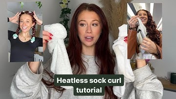 Highly requested VIRAL Sock curls tutorial✨