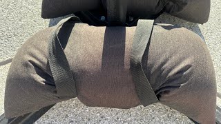 BaseMate Umbrella Base Weights Outdoor Fillable SandBags Weatherproof two at 49 lb each