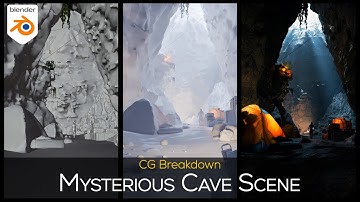 Creating a MYSTERIOUS CAVE Scene! | Blender Scene Breakdown