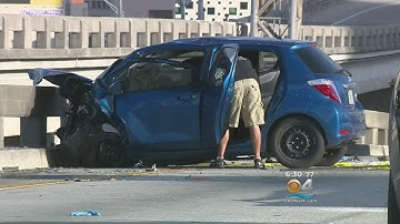 One Dead, Three Hurt In Wrong Way Wreck On I-95