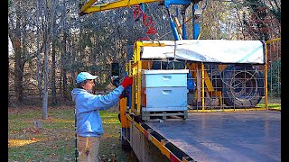 North Carolina Beekeeper Greg Rogers  part 2 of 4  Homemade Bee Loader