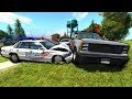 Amazing Police Chases Through a Neighborhood! - BeamNG Gameplay & Crashes - Cop Escape