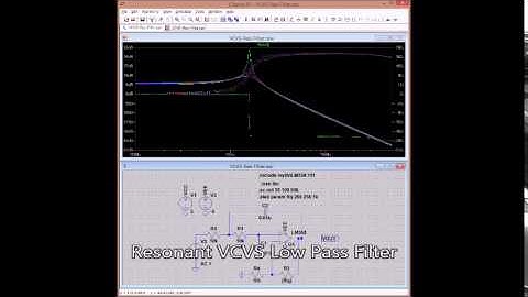 Resonant VCVS Low Pass Filter