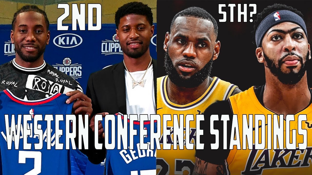 OFFICIAL NBA Standings Predictions Western Conference YouTube