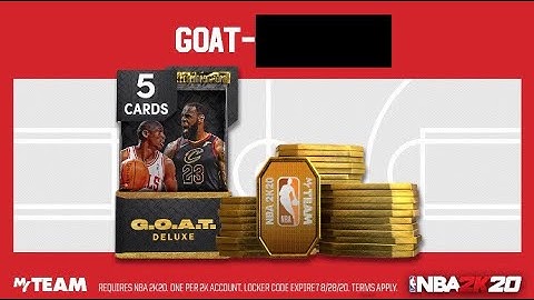 NEW INSANE HIDDEN DELUXE GOAT OPAL PACK LOCKER CODE IN NBA 2K20 MYTEAM THAT YOU DON