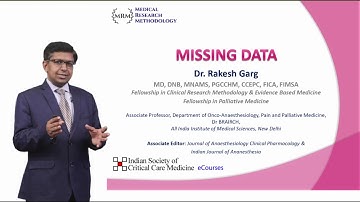 Missing Data - Dr. Rakesh Garg - MRM