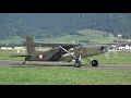 Pilatus PC-6 Porter  Bundesheer take off and landing