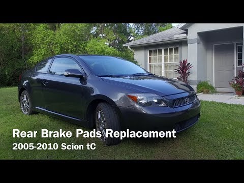 Scion tC Rear Brake Pads Replacement - 2005, 2006, 2007, 2008, 2009, 2010
