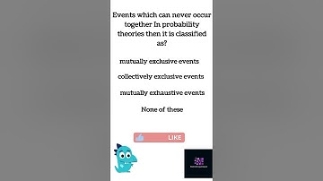 Mutually exclusive event|for more check the description box#youtubeshorts #quiz #shorts