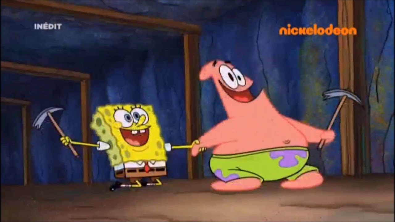 SpongeBob SquarePants A Mining We Will Go (French) YouTube