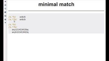Beginner Perl Maven tutorial: 10.9 - Minimal matching regex quantifiers