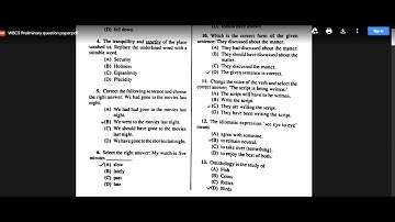 WBCS 2019 Questions And Answers PDF Download | WBCS Prelims 2019