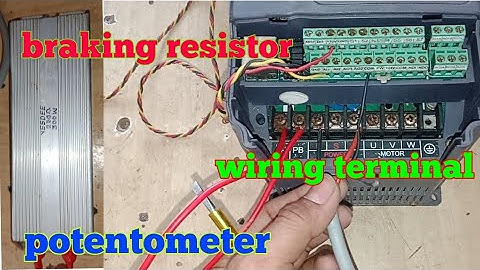 Invt chf 100a series vfd control wiring / How to use breaking resistor / port connection