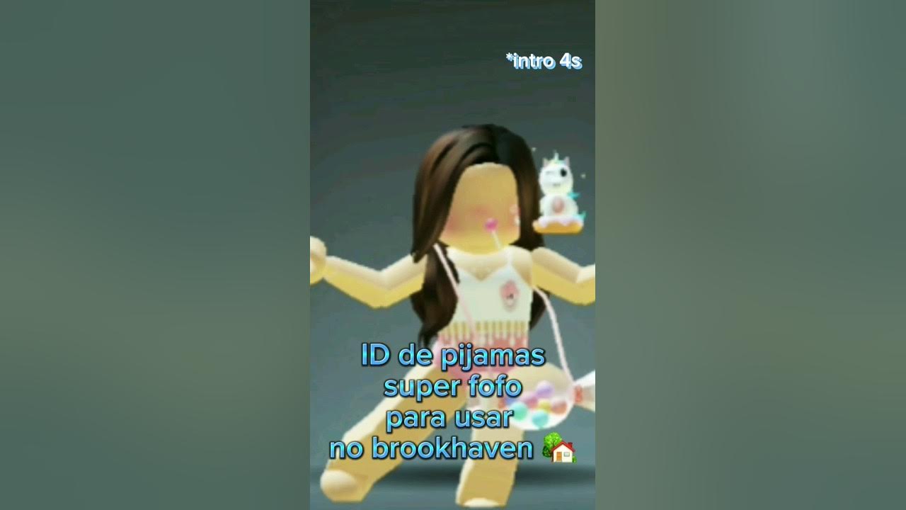 ID de pijamas super fofos masculino e feminino #roblox #brookhaven  #adryenepandeunifriends 