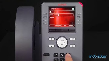Add to Personal Directory McBricker J169 J179 Avaya IPOffice