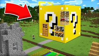 БЛОКА В МАЙНКРАФТ  Компот Minecraft, я построил дом внутри гигантского лаки.