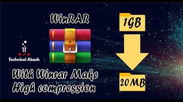 How to make bigger files to small size using winrar / winzip