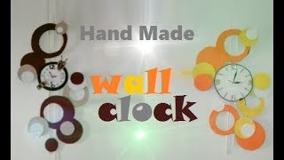 Modern Wall Clock Design |DIY Wall Clock Decor | Home Decorating ideas | DIY Wall Hanging